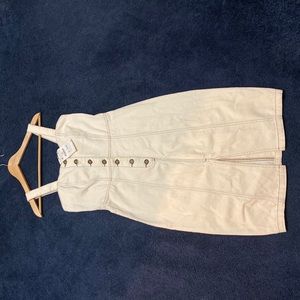 Zara cream denim dress